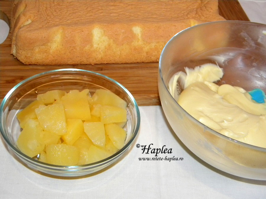 prajitura cu crema mascarpone si ananas